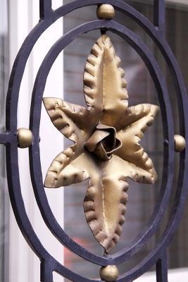 Download A Wrought Iron Sculpture with an Elegant Gold Flower Embellishment Journal: 150 Page Lined Notebook/Diary -  | PDF