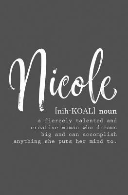 Read Online Nicole: Personalized Name Journal for Women (Custom Journal Notebook, Personalized Gift, Journaling) -  | ePub
