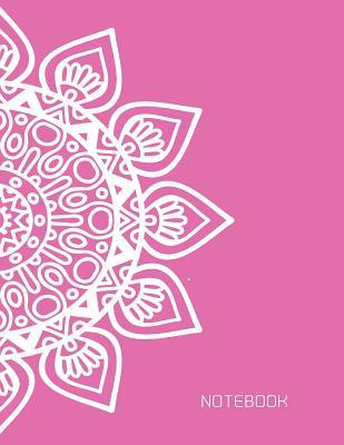 Download Notebook: Big Mandala Flower on Pink Cover Notebook Journal Diary, 110 Dashed Lines Pages, 8.5 X 11, Date on Top - F Raibow | ePub