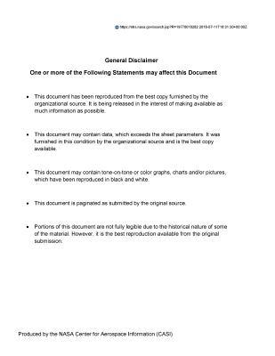 Download High Pressure Gas Storage System Consumable Analyses for Alt Flights Free Flight 1 and Free Flight 6 - National Aeronautics and Space Administration | PDF