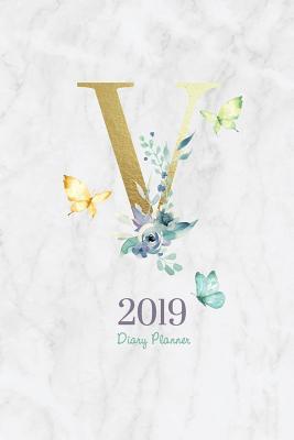 Read Online 2019 Diary Planner: Watercolor Butterflies & Flowers January to December 2019 Diary Planner with Luxury Gold -  | PDF