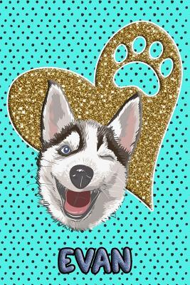 Full Download Husky Life Evan: College Ruled Composition Book Diary Lined Journal Blue - Frosty Love | ePub