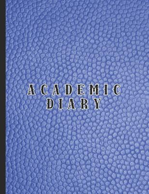 Download Academic diary: Large page per day academic organizer planner for all your educational organisation - Blue leather effect cover design -  | ePub