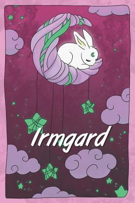 Full Download Irmgard: personalized notebook sleeping bunny on the moon with stars softcover 120 pages blank useful as notebook, dream diary, scrapbook, journal or gift idea - Jenny Illus file in PDF