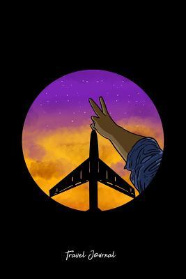 Read Travel Journal: Lined Journal - Airplane Sky Peace Sign Cute Wanderlust Traveler Gift - Black Ruled Diary, Prayer, Gratitude, Writing, Travel, Notebook For Men Women - 6x9 120 pages - Boredkoalas Travel Journals | ePub