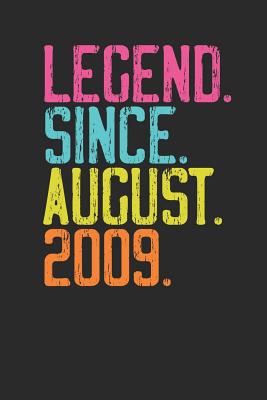 Read Online Legend Since August 2009: Dotted Bullet Grid Notebook / Journal (6 X 9 -120 Pages) - 10th Birthday Gift Idea - Legend Publishing | PDF