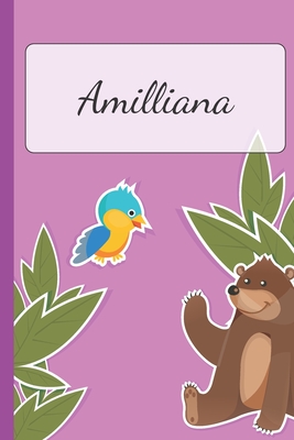 Read Online Amilliana: Personalized Name Notebook for Girls Custemized with 110 Dot Grid Pages A custom Journal as a Gift for your Daughter or Wife Perfect as School Supplies or as a Christmas or Birthday Present Cute Girl Diary - Cute Journal Lovers | ePub